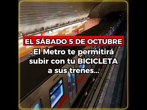 En el metro llevo mi bici a la CicloRecreoVía Nocturna