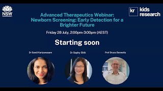 Webinar Kids Advanced Therapeutics - Skrining bayi baru lahir: deteksi dini untuk masa depan yang lebih cerah