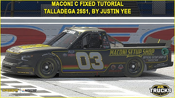 iRacing Maconi C-Fixed Trucks Talladega Guide to Qualifying and Race 25S1