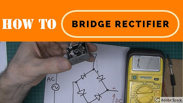 Hoe je op een eenvoudige manier een bruggelijkrichter en diodes test met een multimeter