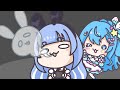 【手描き】コメットちゃん＆すいちゃんにやられて靴を舐めることになったぺこら【兎田ぺこら/星街すいせい/切り抜き漫画】