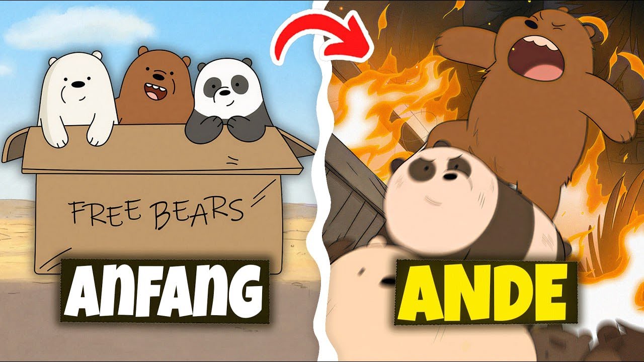We Bare Bears in 11 Min von Anfang bis Ende (Die Geschichte von Grizz, Panda und Ice Bear)