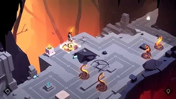Lara Croft GO Walkthrough The Cave Of Fire - Level 1 - A New Adventure