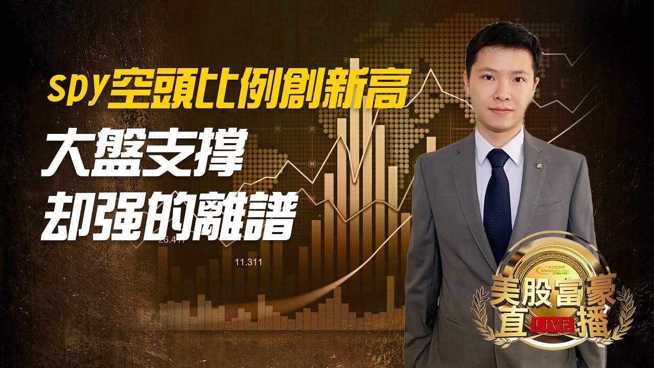 【美股富豪】spy空头比例创新高，大盘支撑却强的离谱