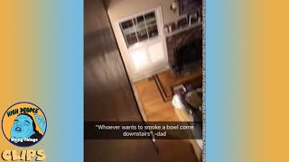 Dad Invites People To Smoke Downstairs High People Doing Things Clips