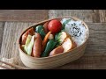 【お弁当作り】ぱぱっと炒めて簡単！夏野菜とウインナー炒め弁当bento＃711