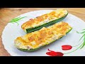 Gefüllte Zucchini aus dem Ofen. Sie werden die Zucchini nicht mehr braten! frische rezepte