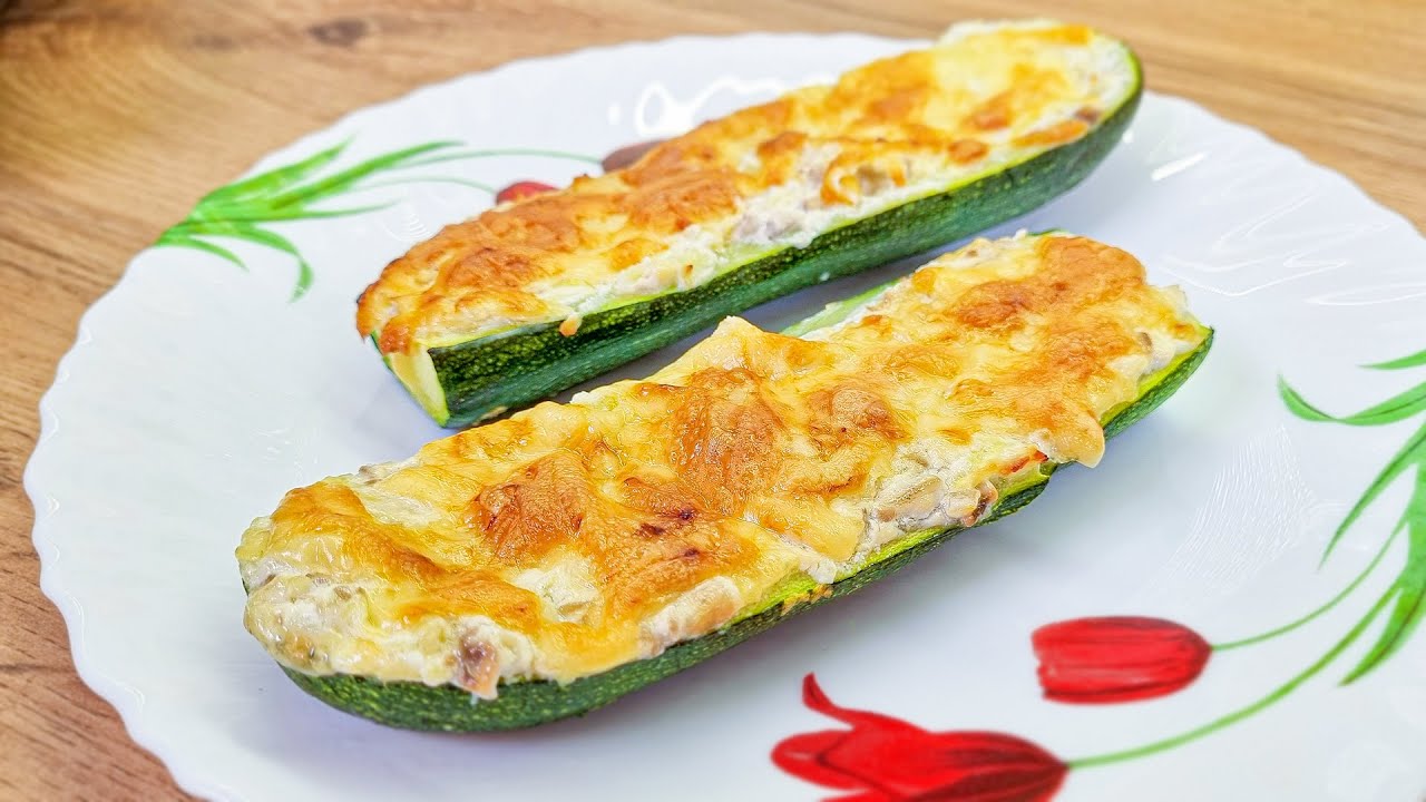 Gefullte Zucchini Aus Dem Ofen Sie Werden Die Nicht Mehr Braten Frische Rezepte Youtube 