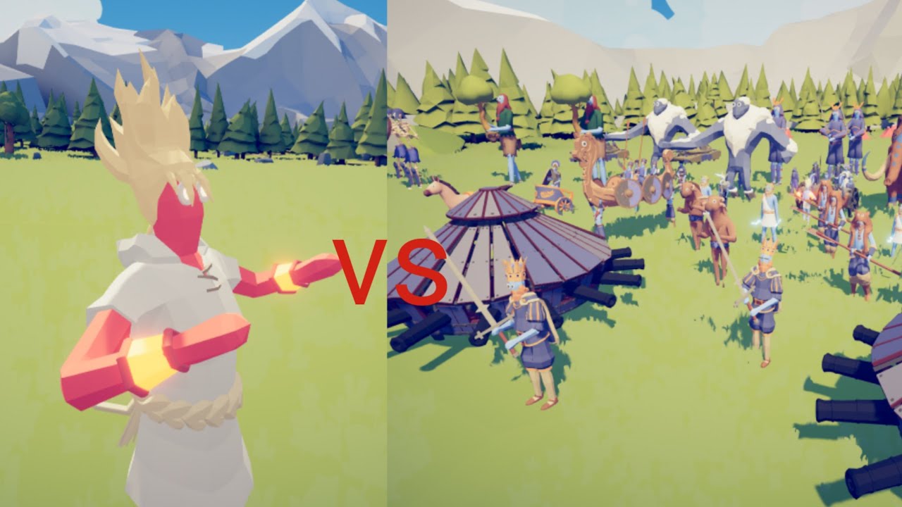 Super campesino VS las unidades mas fuertes del juego [TABS]