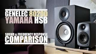 Genelec 8020D vs Yamaha HS8  ||  Sound & Frequency Response Comparison