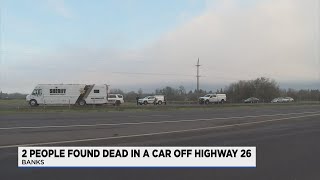 Investigation underway after 2 people found dead in vehicle along Hwy 26