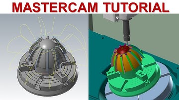MasterCAM 2022 Tutorial #106 | How to Creater Mill 5 Axis Toolpath Machining