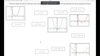 Unit 6 Lesson 12b Desmos Card Sort Activity