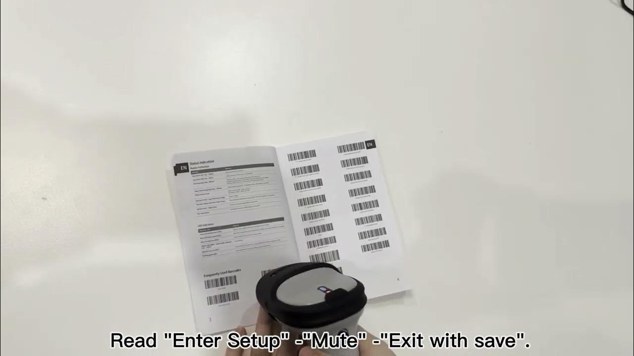 How to Turn Off the Beep of Inateck BCST70 Barcode Scanner YouTube