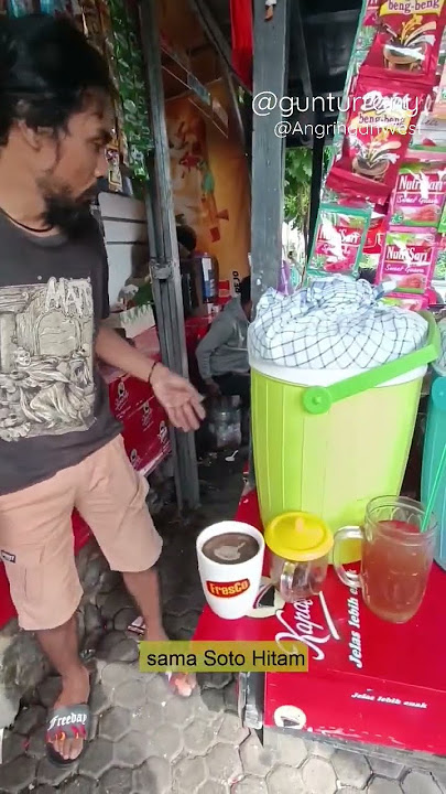 PART 1... Mangan SOTO KOPI Bonus NGASAHI. #angkringanwest #sotonutrisari #guyonsemarang #viral #fyp