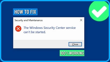 How to Fix Windows Security Center Service is Turned Off or Missing in Windows 10/11 (2025)