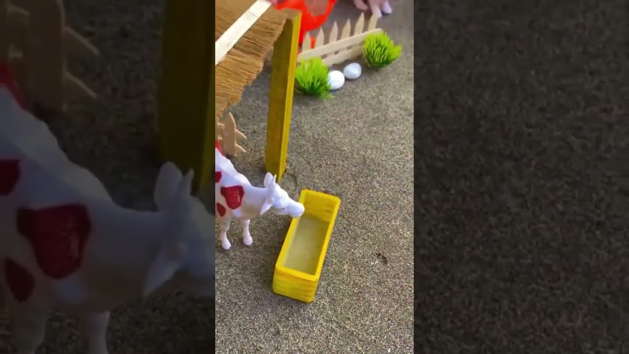 Diy tractor making farm diorama 