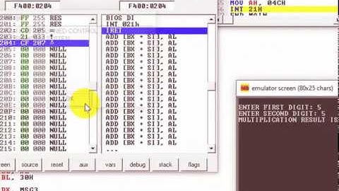 [MUL instruction] Single digit multiplication in Intel x86 microprocessor assembly language