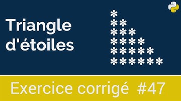 Exercice corrigé #47 : Programme qui permet de dessiner un triangle d