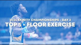 Top 5 Routines - Floor Exercise - Senior Men Day 2 - 2024 Xfinity US Championships