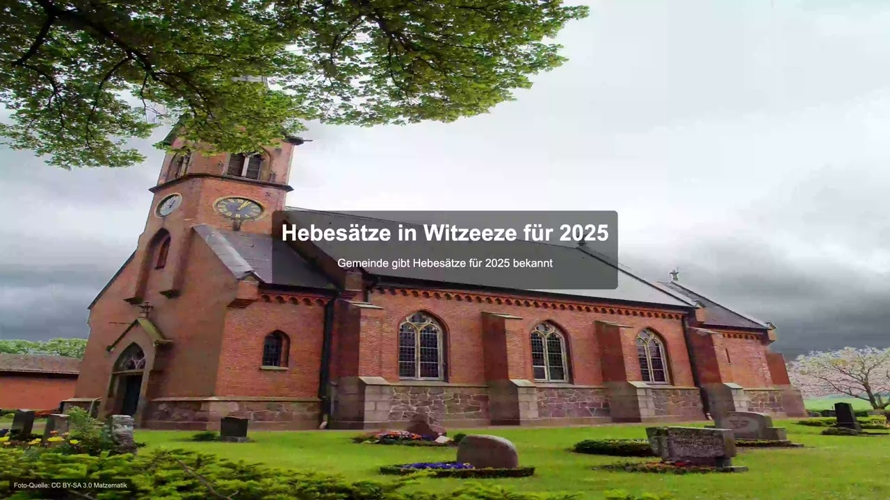 Hebesätze in Witzeeze für 2025 - Gewerbesteuer News