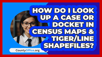How Do I Look Up A Case Or Docket In   Census Maps & TIGER/Line Shapefiles? | CountyOffice News