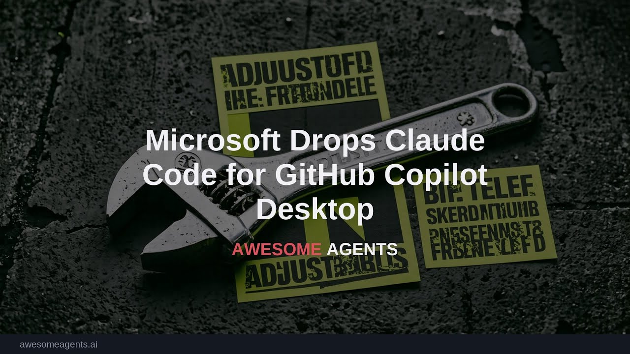 Microsoft Drops Claude Code for GitHub Copilot Desktop - YouTube