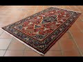 Charming Handmade Persian Sarouk Rug In Red With A Central Medallion 309025