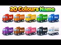 20 Colours Name English and Hindi | Preschool Color Learning 🎨👶 JOJO WALA COLOUR