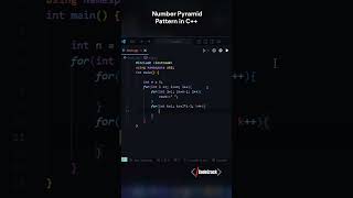 11. Diamond Shaped Pattern in C++ || CodeCrack  #coding #shorts