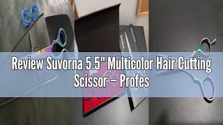 Review Suvorna 5.5 Multicolor Hair Cutting Scissor Professional Hairdressing Scissors & Barber Sc