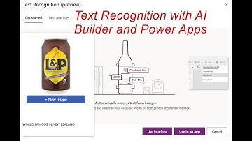 Text Recognition with AI Builder and Power Apps