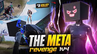 THE META REVENGE: Takes Down 3 In Row [*vs Streamer] 31 SOLO FINISHES? | BGMI 🔱