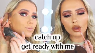 CATCH UP GRWM - LIFE UPDATES, RELATIONSHIPS, 2022 GOALS + MORE | shivonmakeupbiz