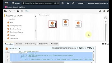 Creating lambda functions using cloud formation template created in designer | aws