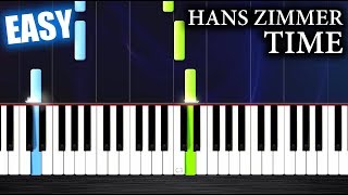 Video thumbnail of "Hans Zimmer - Time - EASY Piano Tutorial by PlutaX"