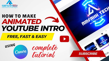 How to Make Youtube Intro on Canva - Intro Video for Youtube Channel 2025