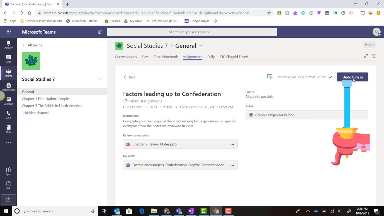 microsoft teams assignments student view