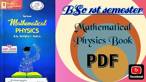 bsc 1st semester mathematical physics book PDF #bscphysics #bookpdf #bsc1stsem