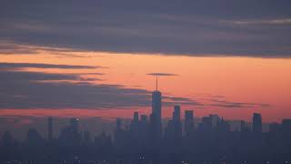 New York City Sunrise Time Lapse World Trade Center 4K