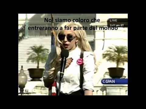 Lady GaGa's Speech at National Equality March [SUB ITA]