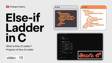 Else-if Ladder in C in telugu| Conditional statements in C | C Language Full Course