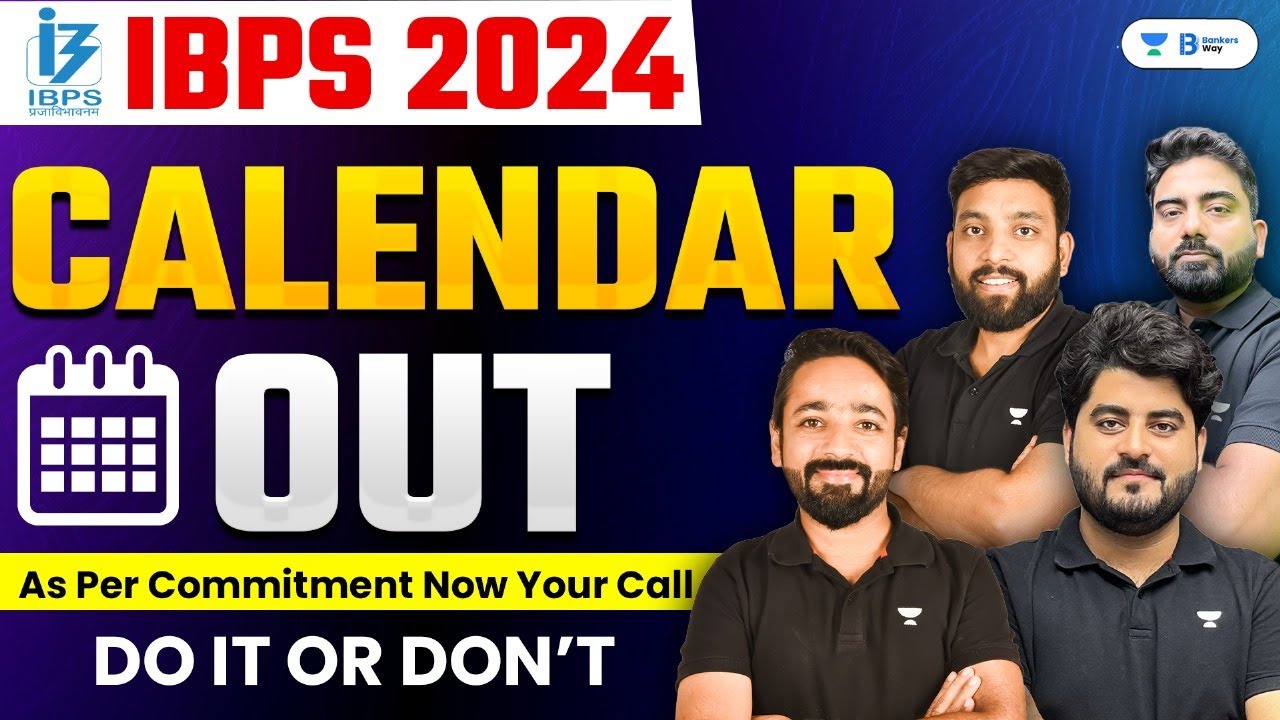 IBPS Calendar 202425 IBPS Calendar 2024 Out Bank Exams