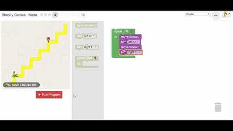 Blockly Games - Maze - Level 4