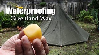 【軍幕防水】ポーランド軍テントの防水加工 / How to Waterproof a Polish Lavvu Tent with  Greenland Wax