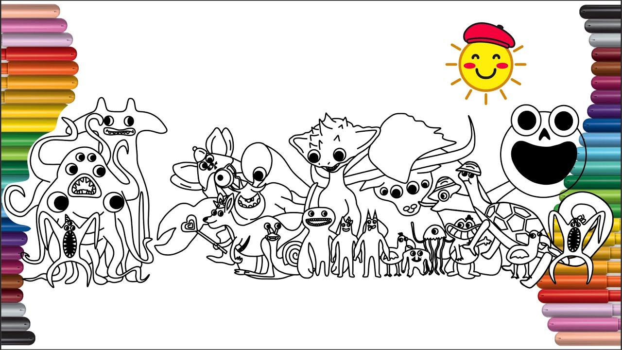 garten-of-banban-4-new-bosses-coloring-pages-youtube