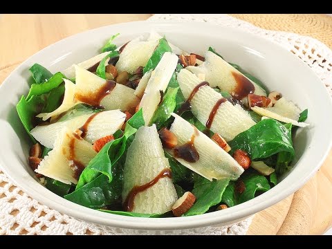 Видео рецепт Салат из шпината свежего