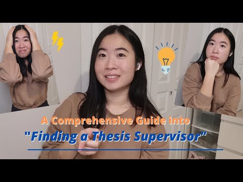 how to find a thesis supervisor