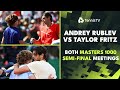 Andrey rublev vs taylor fritz both masters 1000 semifinal meetings