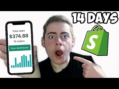 I Tried Shopify Dropshipping With NO MONEY For 2 Weeks (Realistic Results)